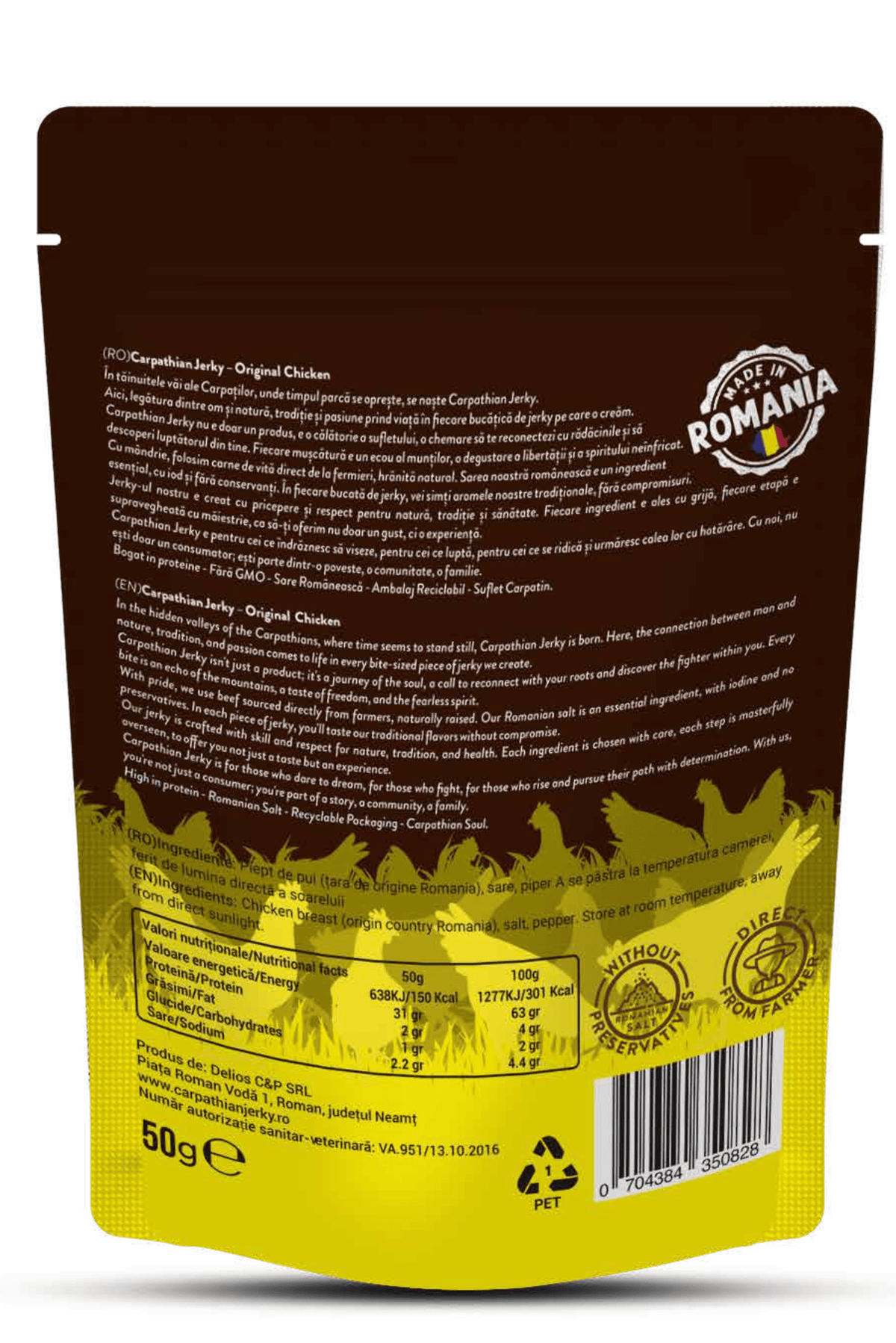 Carpathian Jerky Originalno Pileće - Carpathian Jerky